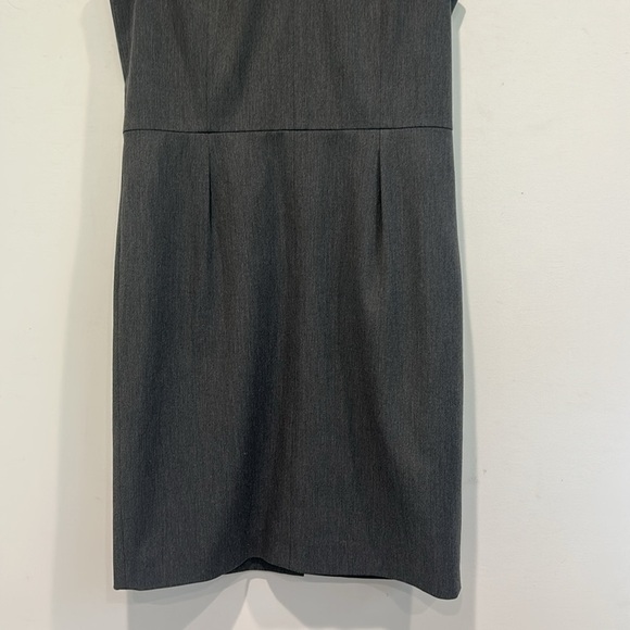 Brooks Brothers Elegant Gray career Cap Sleeve Dress women’s size 8 - Picture 4 of 9